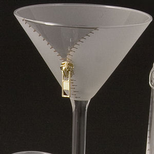 Zipper Martini Glasses - Set of 4